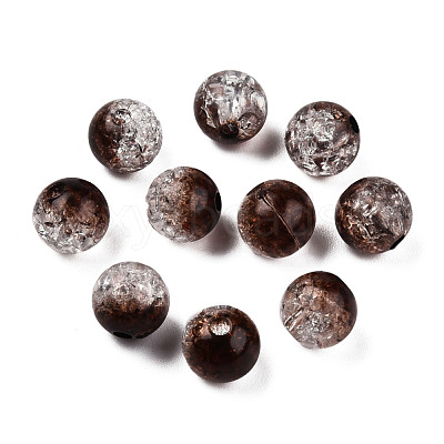 Transparent Crackle Acrylic Beads CACR-N002-26B-1