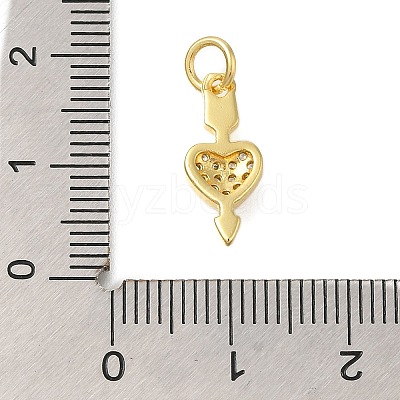 Rack Plating Brass Micro Pave Cubic Zirconia Pendants KK-I716-12G-1