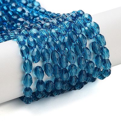 Glass Beads Strands GLAA-R024-6x4mm-4-1