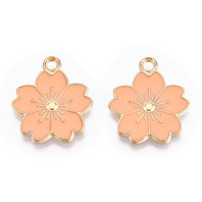 Alloy Enamel Pendants X-ENAM-S121-115K-1