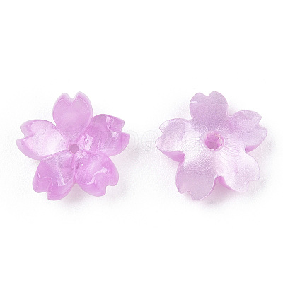 Cellulose Acetate(Resin) Bead Caps KK-S161-03E-1