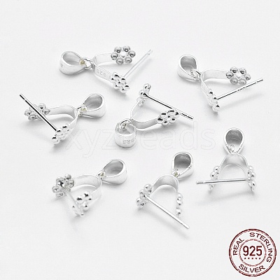 925 Sterling Silver Pendant Bails STER-E050-09S-1