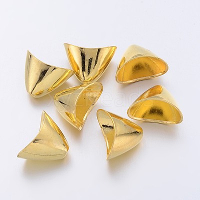 Tibetan Style Alloy Triangle Apetalous Bead Cones LS-TIBE-5212-G-LF-1