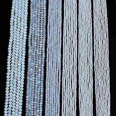 Electroplate Glass Beads Strands X-EGLA-A044-J6mm-L06-1