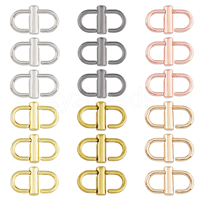 18Pcs 6 Colors Alloy Adjustable Buckles FIND-FH0008-36-1