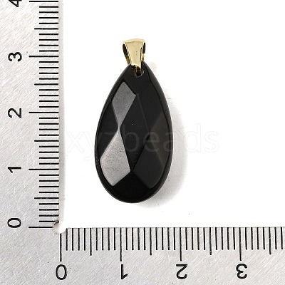 Natural Obsidian Pendants G-C282-02E-1