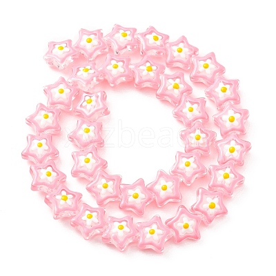 Transparent Glass Beads Strands LAMP-K037-07G-1
