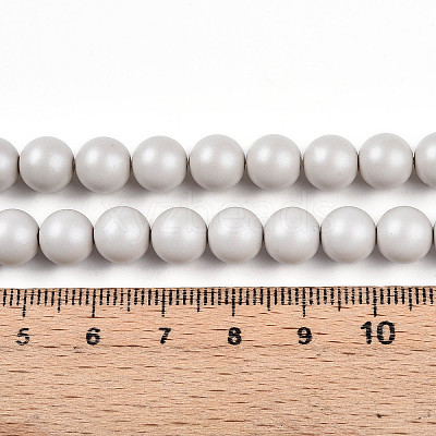 Baking Paint Pearlized Glass Pearl Bead Strands HY-N002-8mm-B05-1