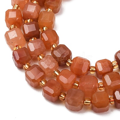 Natural Red Rabbit Hair Rutilated Quartz Beads Strands GG-CBAC972-A11-01-1