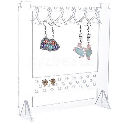 Acrylic Earring Display Stands EDIS-WH0029-86-1