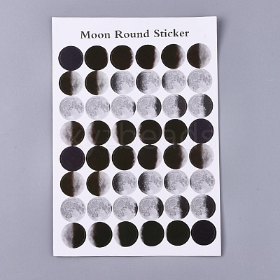 Polka Dot Pattern Decorative Labels Stickers DIY-L037-A01-1