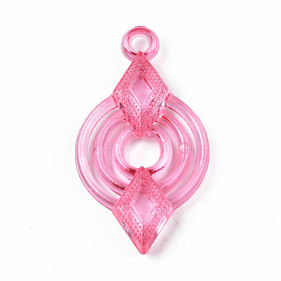 Transparent Acrylic Pendants TACR-S149-24-1