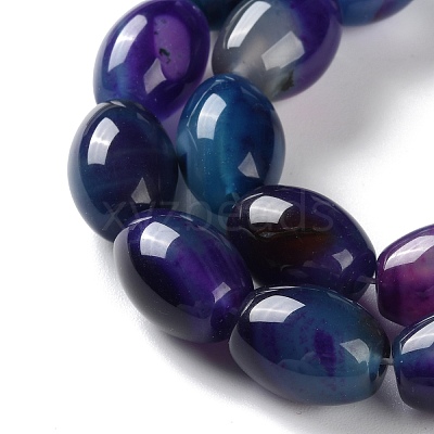 Natural Agate(Dyed & Heated) Beads Strands G-M446-D01-01C-1