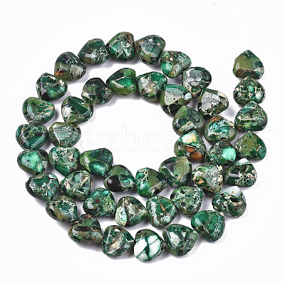 Natural Imperial Jasper Beads Strands X-G-S366-065C-1