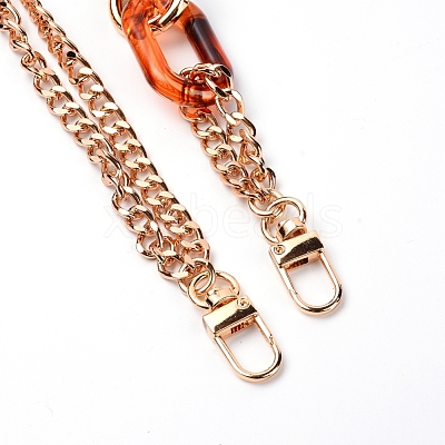 Alloy Curb Chain Bag Strap FIND-WH0071-30B-1