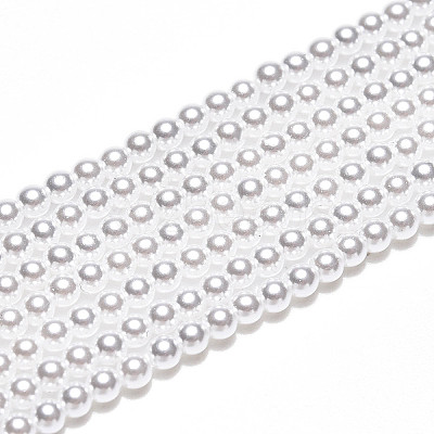 Baking Paint Pearlized Glass Pearl Bead Strands HY-N002-2mm-A12-1