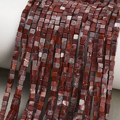 Natural Red Rainbow Jasper Beads Strands GG-CBA2498-A06-01-1