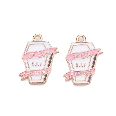 Halloween Theme Alloy Enamel Pendants ENAM-T020-07H-1
