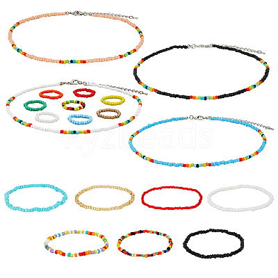Colorful Jewerly Set SJEW-FI0001-08-1
