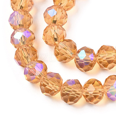 Electroplate Glass Beads Strands EGLA-A034-T6mm-L23-1