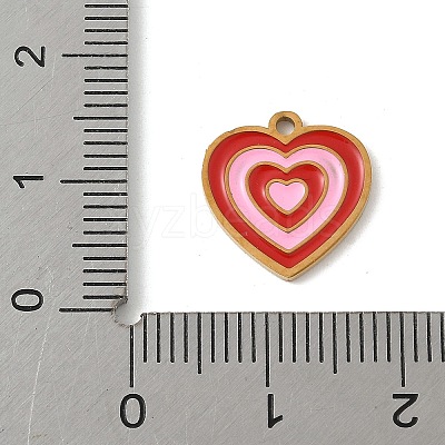 304 Stainless Steel Enamel Charms STAS-P388-19E-G-1