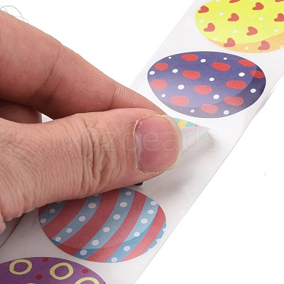 9 Patterns Easter Theme Self Adhesive Paper Sticker Rolls DIY-C060-02B-1