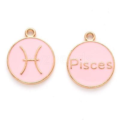 Alloy Enamel Pendants X-ENAM-S124-01A-09H-1