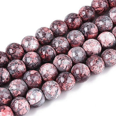 Baking Paint Glass Beads Strands DGLA-N016-10mm-04-1
