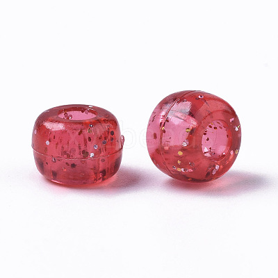 Transparent Acrylic European Beads MACR-N008-14-1