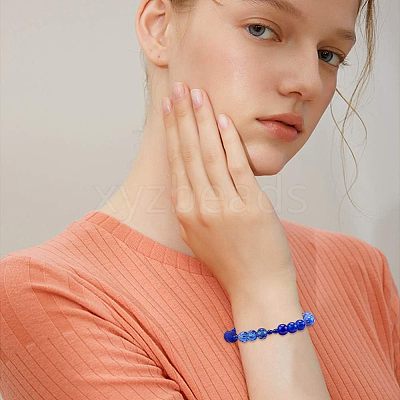 18 Style Blue Glass Beads GLAA-PH0007-08-1