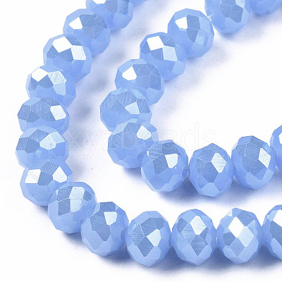 Electroplate Glass Beads Strands EGLA-A034-J3mm-A02-1