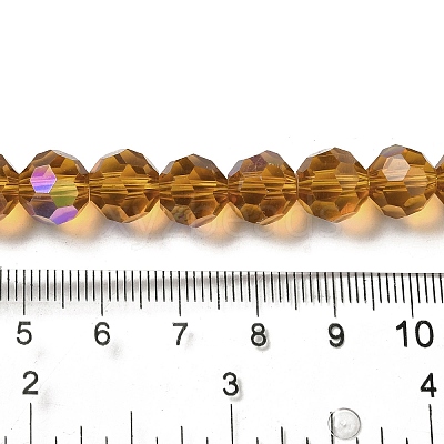 Electroplate Transparent Glass Beads Strands EGLA-A035-T10mm-L04-1