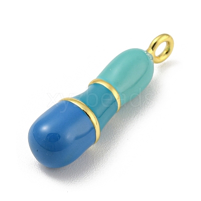 Brass Enamel Pendants X-KK-E093-03G-I-1