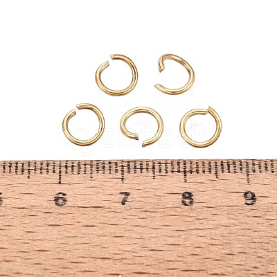 304 Stainless Steel Open Jump Rings STAS-Q113-7x1.0mm-02G-1