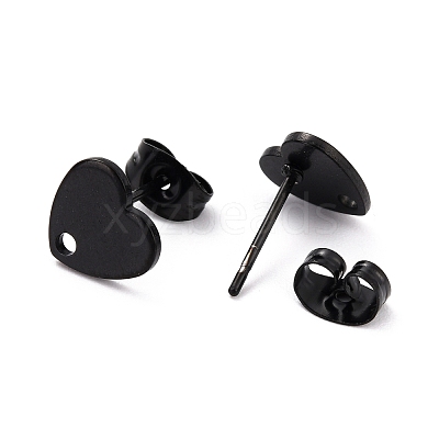 304 Stainless Steel Stud Earring Findings Ion Plating(IP) STAS-I183-07A-07EB-1