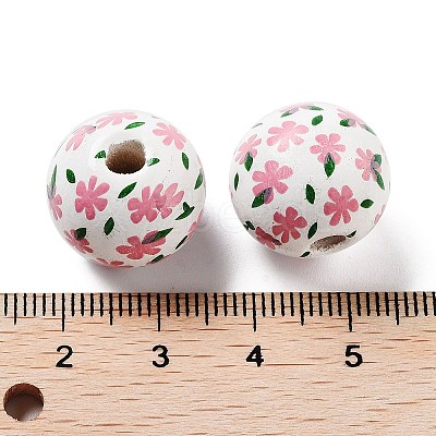Wood European Beads WOOD-M011-06D-1
