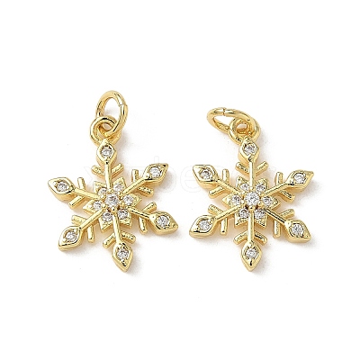 Brass Micro Pave Cubic Zirconia Pendants KK-I371-10G-1