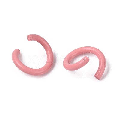 Spray Painted Iron Open Jump Rings IFIN-T017-04B-23-1