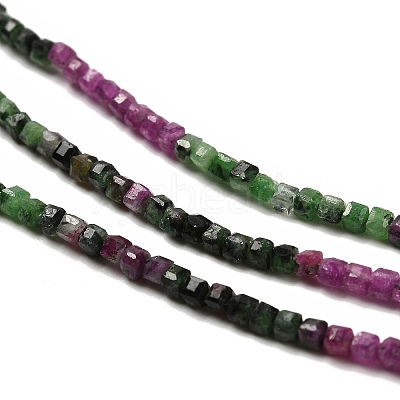Natural Ruby in Zoisite Beads Strands LS-G-K373-A02-01-1
