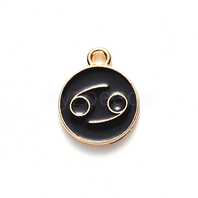 Alloy Enamel Pendants ENAM-S124-01B-08D-1
