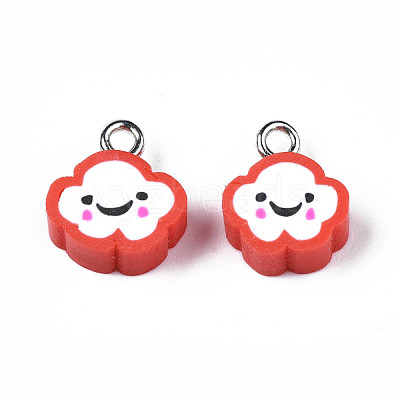 Handmade Polymer Clay Charms CLAY-N006-37B-01F-1