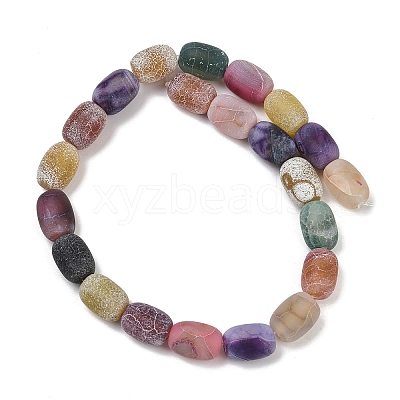 Natural Weathered Agate Beads Strands G-NH0047-B07-02-1