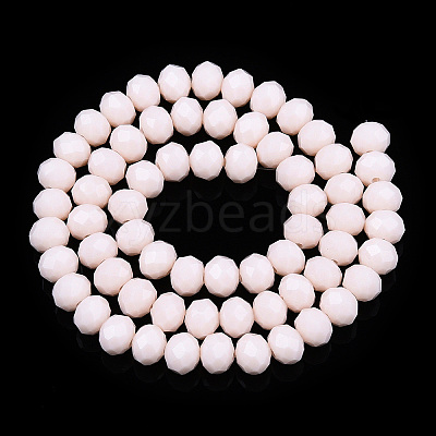 Opaque Solid Color Glass Beads Strands EGLA-A034-P4mm-D33-1