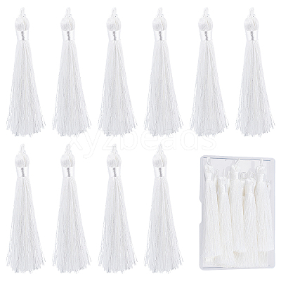10Pcs Nylon Tassels Big Pendant Decorations FIND-SC0003-38D-1