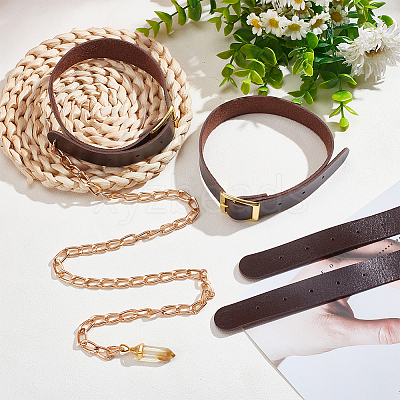 PU Leather Choker Necklaces with Alloy Clasp AJEW-WH0348-131B-1