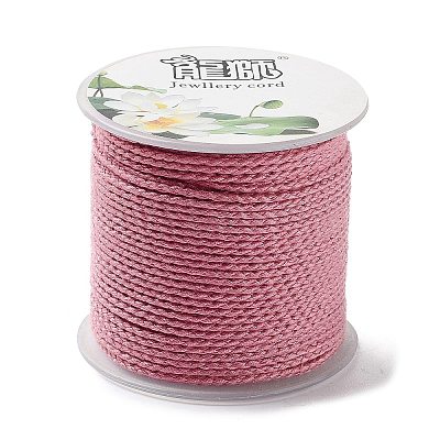 20M Polyester Braided Cord for Jewelry Making OCOR-G015-04A-01-1