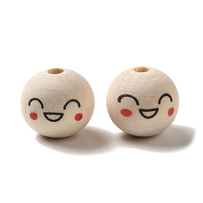 Wood European Beads WOOD-C006-04A-1