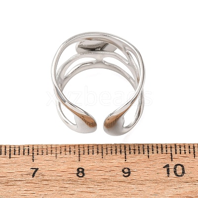 304 Stainless Steel Cuff Ring Components SA-CBA76C4-02P-01-1