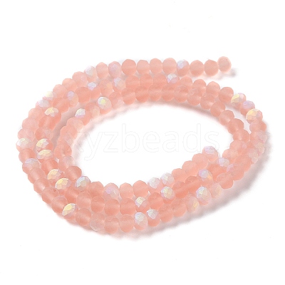 Transparent Glass Beads Strands EGLA-A034-T4mm-MB21-1