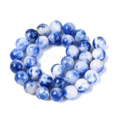 Natural Dyed Persian Jade Beads Strands G-Q609-12mm-01-1